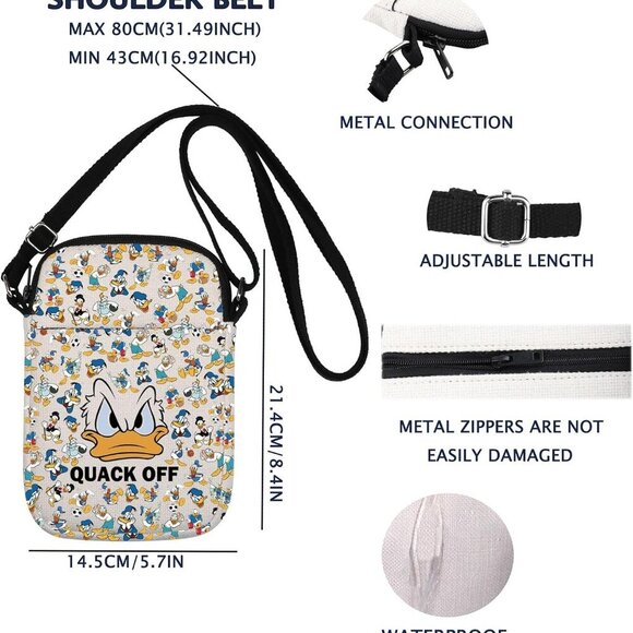 Funny Duck Lover Canvas Bag - Stylish, Durable, and Waterproof Gift for All - Picture 2 of 7